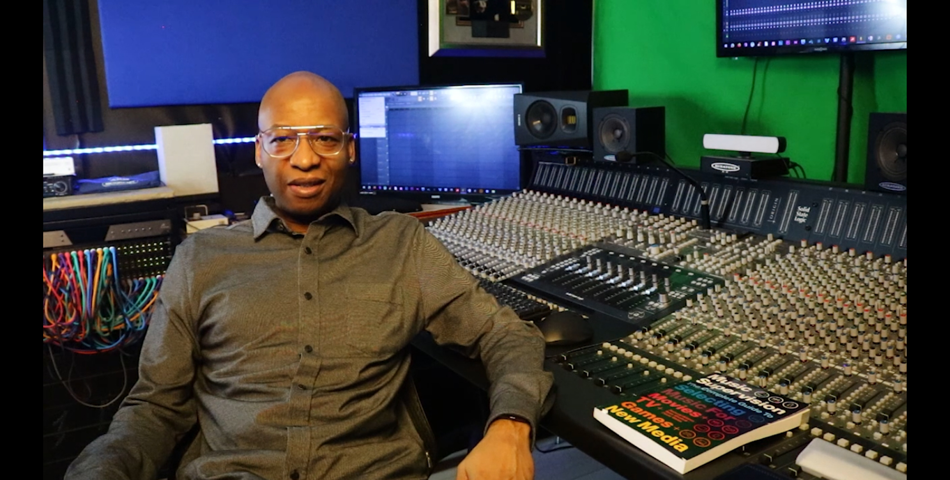 Eddie Berkeley in the studio